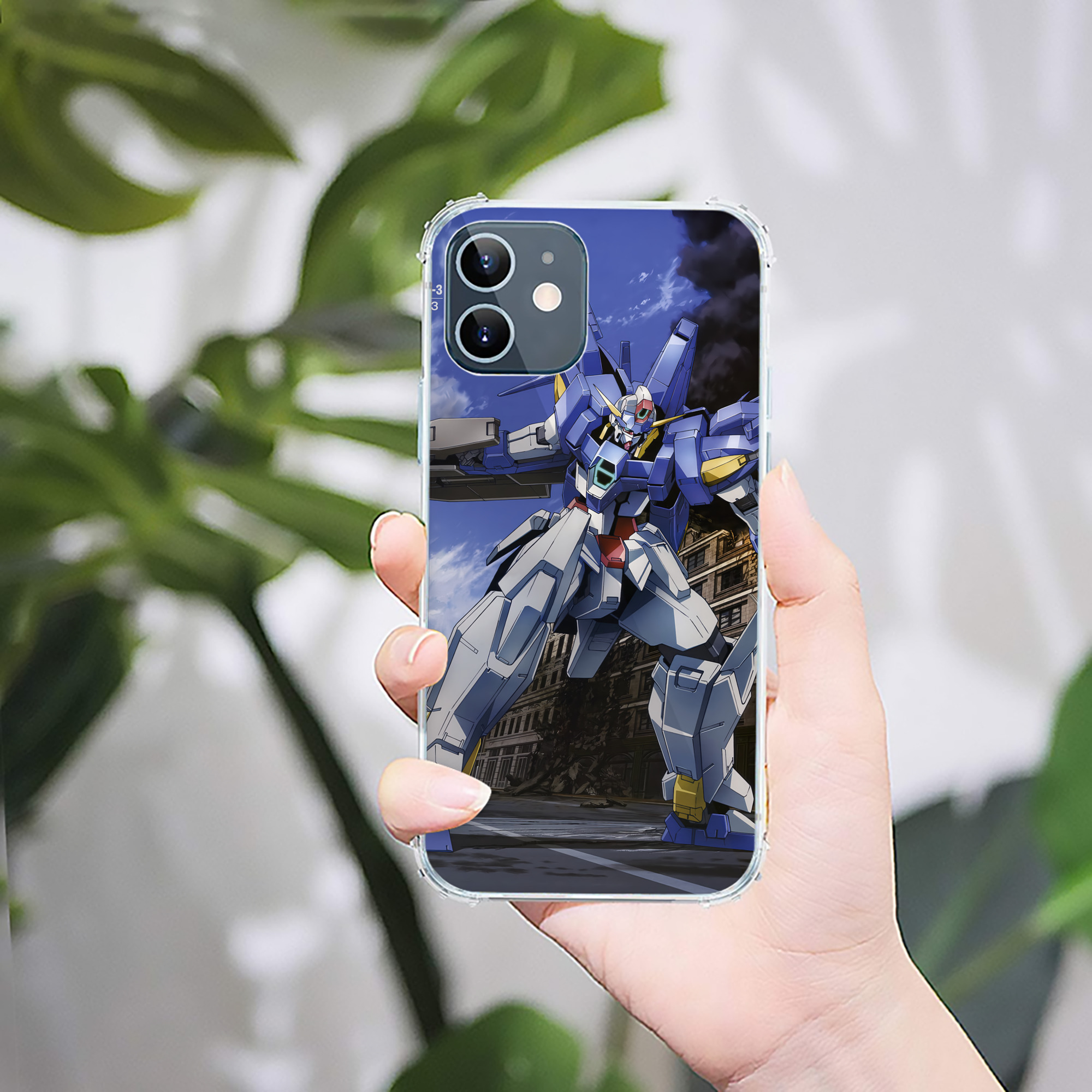 （画像用） 機動戦士ガンダム Mobile Suit Gundam 【iPhone 12シリーズ対応】透明スマホケース（クリアソフトケース）